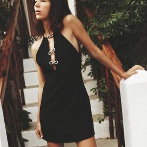 ZARA JEWEL BOW MINI DRESS